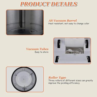 Вакуумный маринатор для мяса и овощей 5 л белый Generic