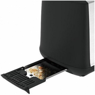 Tefal Тостер Confidence, 850Вт, пластик+метал, черный+нерж