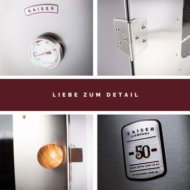 Коптильна шафа на 10 кг м'яса електрична з підставкою 2000 Вт Kaiser Company