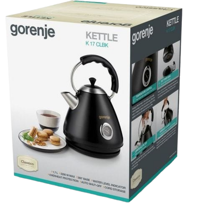 Електрочайник Gorenje K 17 CLBK (6551976)