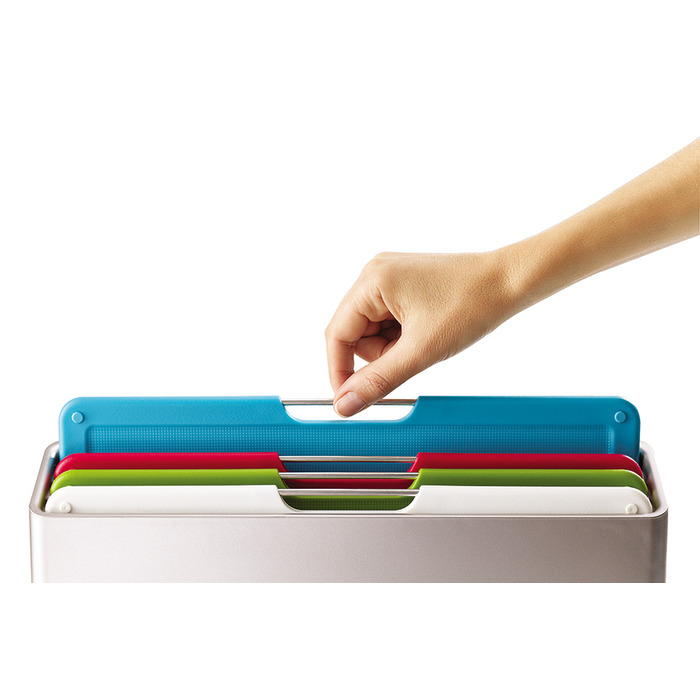 Набір обробних дощок, 7,5 х 22,2 х 32 см, срібло Folio Regular Joseph Joseph