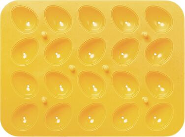 Форма для випічки у вигляді великодніх яєць, 24,5 x 17,5 x 4,5 см, жовта, RBV Birkmann