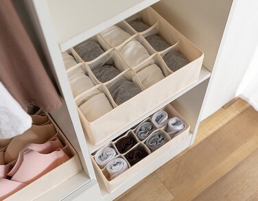 Коробка-органайзер для зберігання нижньої білизни, на 16 комірок Vialex