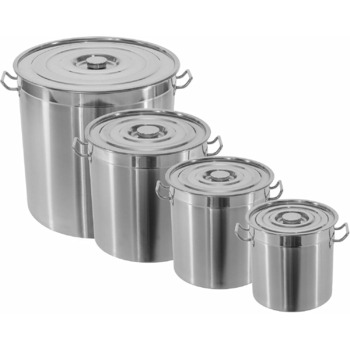 Каструля з нержавіючої сталі для кейтерингу 20 л з кришкою 30 см ONPIRA