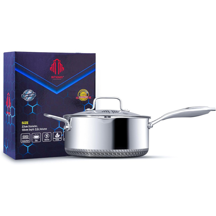 Сотейник 4 л з кришкою, 24 см INTIGNIS