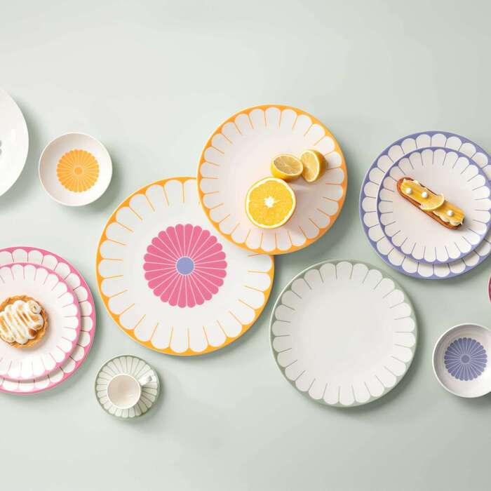 Набір столового посуду на 2 персони, 8 предметів, рожевий Fleur Villeroy & Boch