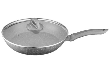 ARDESTO Сковорода з кришкою Gemini Gourmet Vasto, 28см, алюміній, сірий