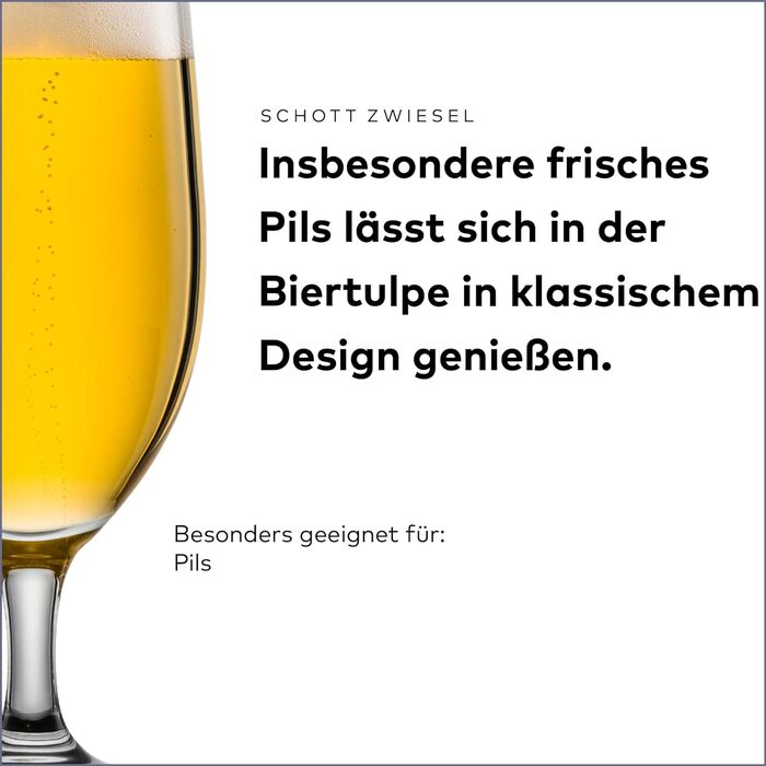 Пиво SCHOTT ZWIESEL Pintglas Basic 0,6 л (набор из 6 шт.), Пинтовые бокалы для английского пива, хрустальные бокалы Tritan, которые можно мыть в посудомоечной машине, Made in Germany (арт. No 115272) (Упаковка с пивным тюльпаном Classico 0,3 л)