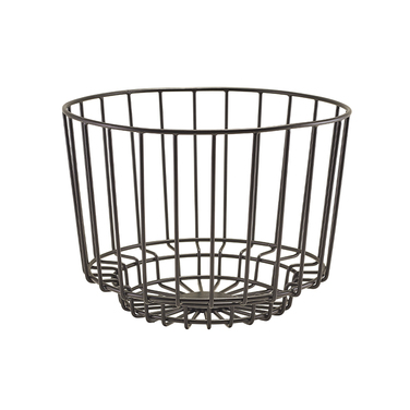 Корзина 25*18 см, черная, металлическая, GenWare