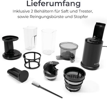 Соковижималка 150 Вт, чорна Slow Juicer Klamer