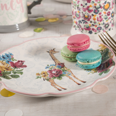 Тарілка десертна CreativeTops BLOOMING FANCY Giraffe, кераміка, діам. 20,5 см