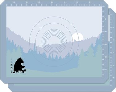 Силіконовий килимок для випічки 43 х 33 см Kitchenbear