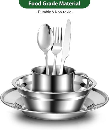 Набір столових приборів для кемпінгу на 4 особи Odoland