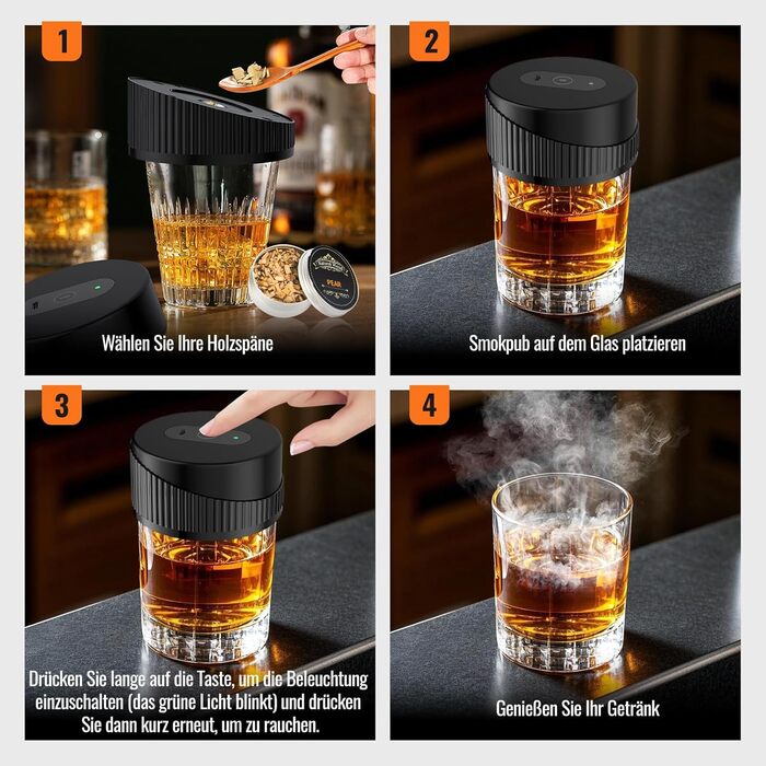 Набір для копчення коктейлів, 7 предметів Zilchx