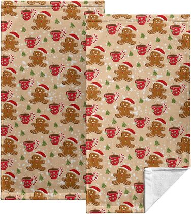 Набір з 2 кухонних рушників, Різдвяний пряник, 36,5 х 72 см Kwlegh