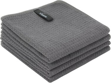 Кухонні рушники VIVOTE, рушники для гостей, подарункові, 40x60 см, 2 шт., м&39які кухонні рушники, абсорбуючі рушники (сірі 30 x 30)