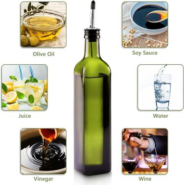 Дозатор для олії та оцту 500 мл, зелений Vialex