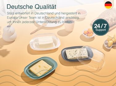 Масляна з пластиковою кришкою, 2 шт. uandu