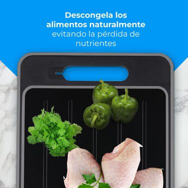 Доска для размораживания и нарезки 36,5 x 25 см, серый NK