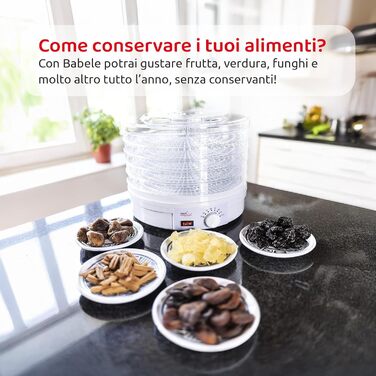 Дегідратор на 5 полиць 250 Вт, білий Melchioni