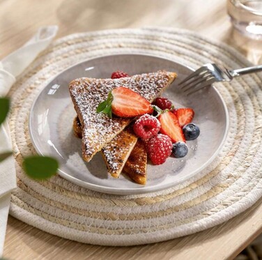 Тарілка 20,1 см бежева Perlemor Villeroy & Boch