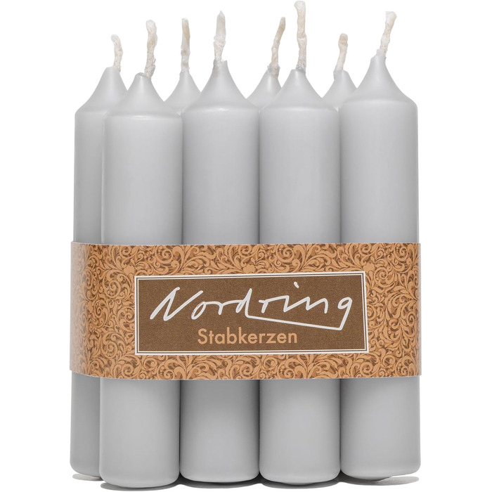 Конусоподібних свічок пастельно-зеленого кольору 2,2 x см заввишки пастельно-зеленого кольору (11, світло-сірого кольору), 8 шт.