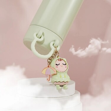 Термос Fissman 380 мл колір зелений нержавіюча сталь (9860)