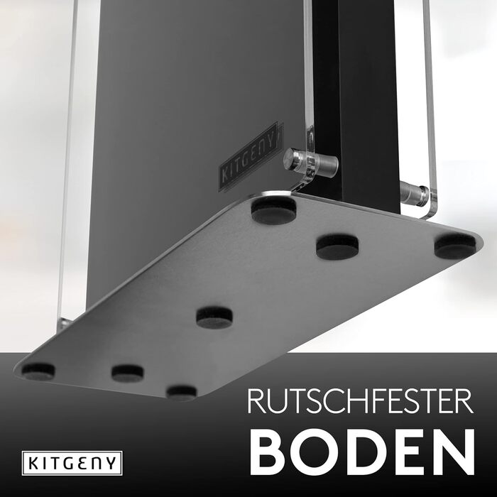 Магнітний блок для ножів, чорний KITGENY