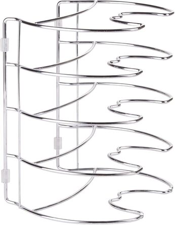 Органайзер для посуду 28 см, 5 полиць, хром iDesign