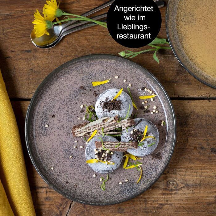 Набор посуды из 18 предметов на 6 персон Элегантная тарелка, изготовленная из высококачественного фарфора набор посуды, состоящий из 6 обеденных тарелок, 6 десертных тарелок, 6 суповых тарелок (6 маленьких тарелок)