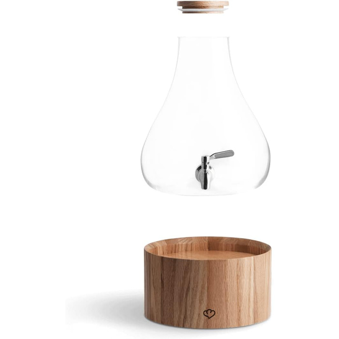 Скляний диспенсер для напоїв 5,5 л з краном та підставкою Springlane Kitchen