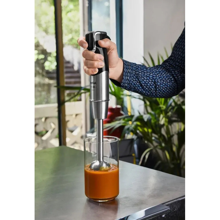 Tefal Блендер заглибний Infiny Force Pro, 1200Вт, 9в1, чаша-800мл, чопер-500мл, спіралайзер, турборежим, чорний