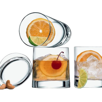 Набір із 6 овальних склянок для віскі 345 мл Veronese Luigi Bormioli