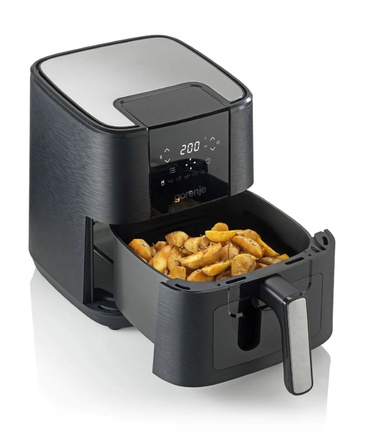 Gorenje Мультипечь 1350Вт, чаша-5.4л, сенсорное управл., 8 авто. программ, пластик+металл, черный