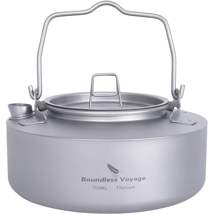 Чайник зі складною ручкою 700 мл. Voyage Titanium Ti3100D