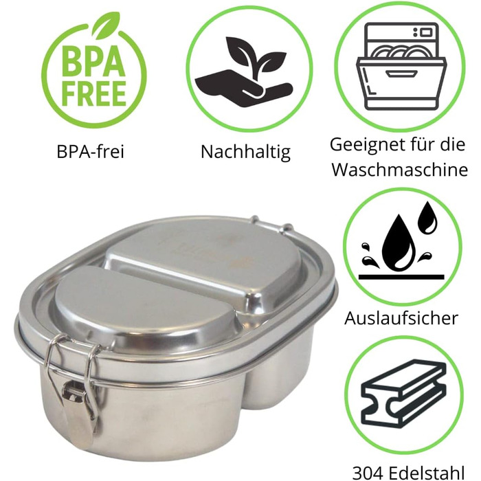 Ланч-бокс металевий для дітей 500 мл Viwanda