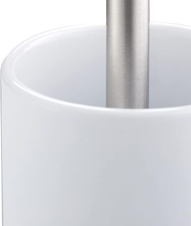 Йоржик для унітазу 36 см з керамічним тримачем, білий Relaxdays