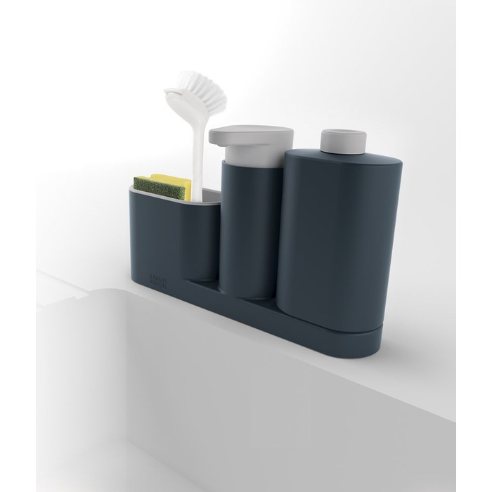 Органайзер для раковини з дозатором для мила сірий SinkBase Sink Tidy Set Joseph Joseph