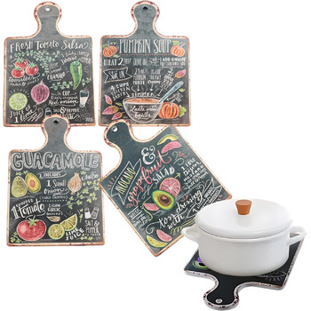 Набір з 4 підставок для посуду, кераміка/корок Ktchnhlprz