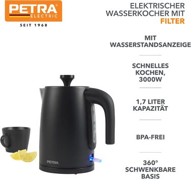 Ручна еспресо-машина Petra з піноутворювачем для молока - сумісна з меленою кавою, італійський насос тиском 15 бар, знімний резервуар для води 1,6 л, в комплекті мірна ложка та портафільтр, 850 Вт, еспресо-машина з нержавіючої сталі PT6137VDE з піноутворю