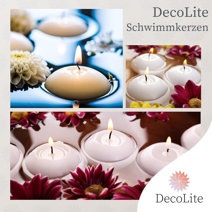 Плаваючі свічки 30 x 45 мм 96 шт. DecoLite