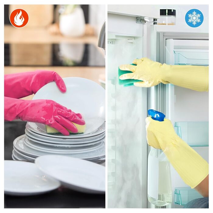 Перчатки для мытья посуды 3 пары 38 см WATUNID