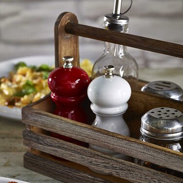 Млин для солі та перцю, 12.7 см, червоний, GenWare