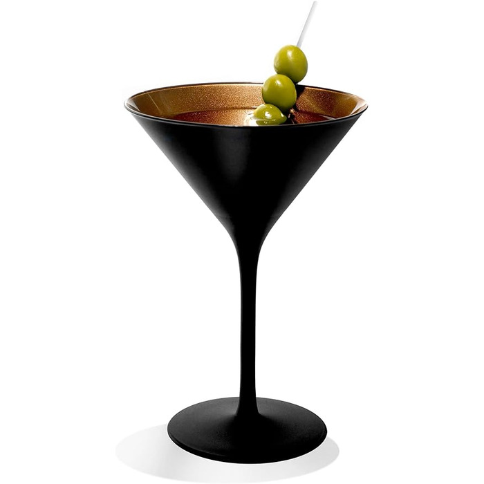 Келих для коктейлів 240 мл, набір 6 предметів, чорний/бронза Elements Stölzle Lausitz