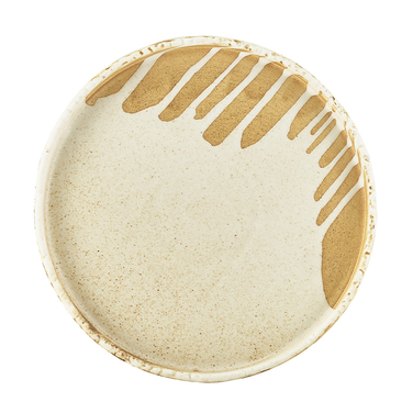 Тарелка презентационная с бортиком 21*h 1.5 см, Terra Porcelain Roko Sand, GenWare