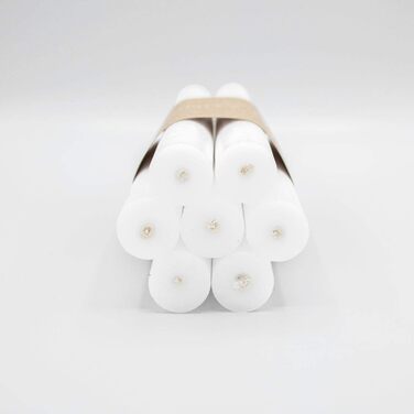 Набір з 7 конічних свічок 2,2 х 18 см, білий Infinity Boxs