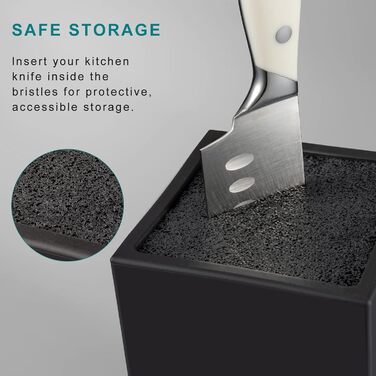 Універсальний блок ножів зі вставкою із щетини Karcu