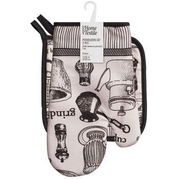 Набір прихваток для кухні Ardesto Kitchen 17х28см, 20х20см, 90% поліестер, 10% бавовна