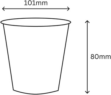 Набір паперові стаканчики для морозива 200 шт. 350 мл DeinPack