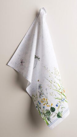 Набір з 3 багатоцільових кухонних рушників Maison d&39 Hermine Сільське Різдво зі 100 бавовни Барні рушники День подяки/Різдво (50 см x 70 см) (Fleurs De Mai)